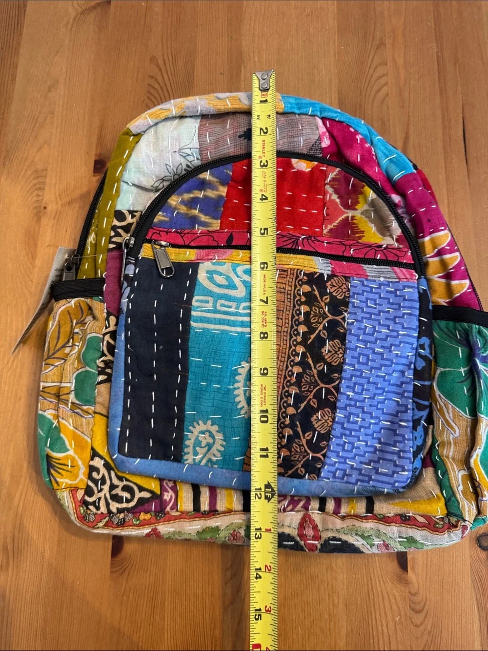 NWT! Kathmandu Imports Bohemian Patchwork Multicolor Women’s Backpack - Picture 8 of 8